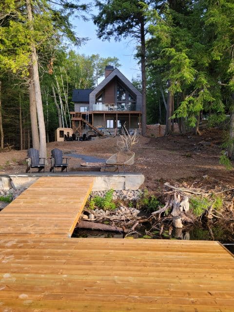 Meditation on the dock at sunrise